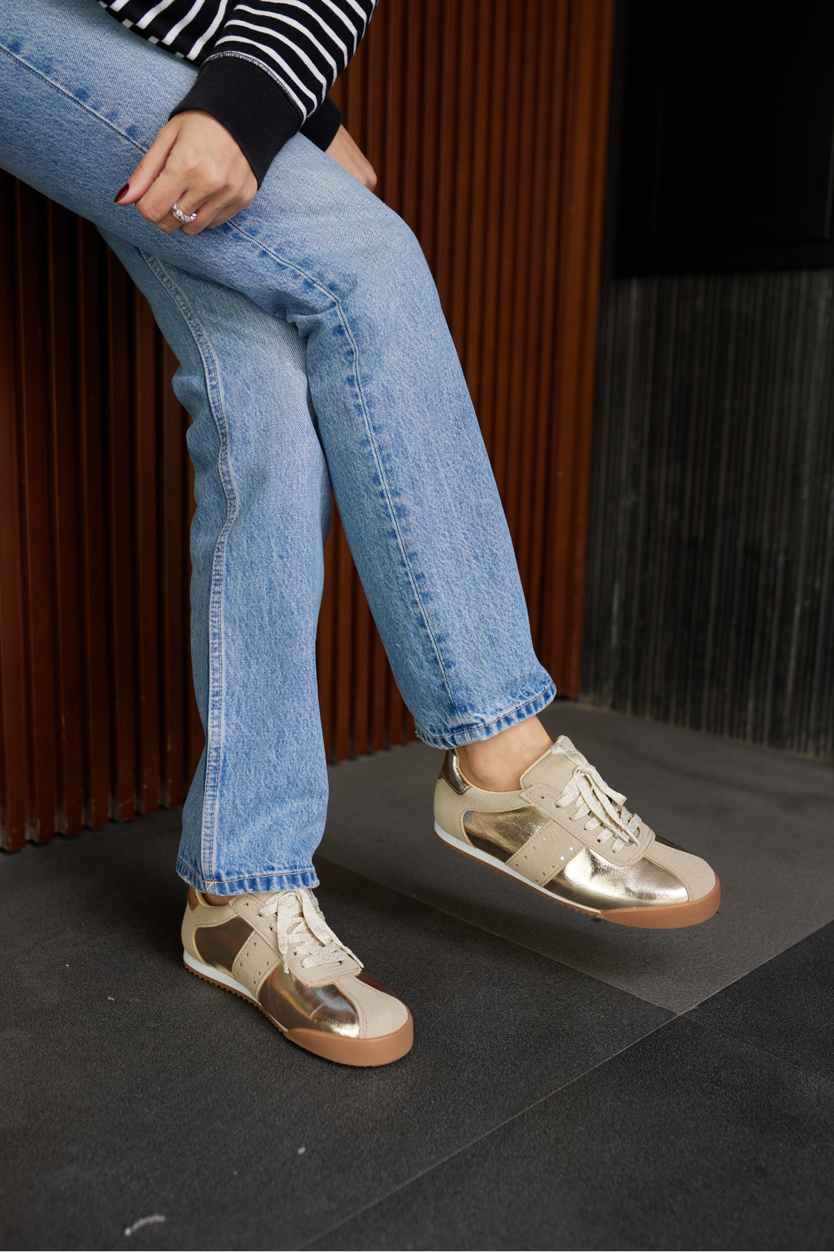 APRİL KADIN ALTIN BAGCIKLI SNEAKER