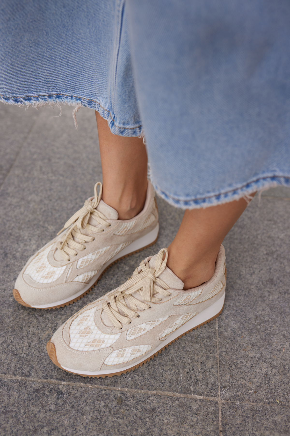TALİSCA KADIN BEJ BAGCIKLI SNEAKER