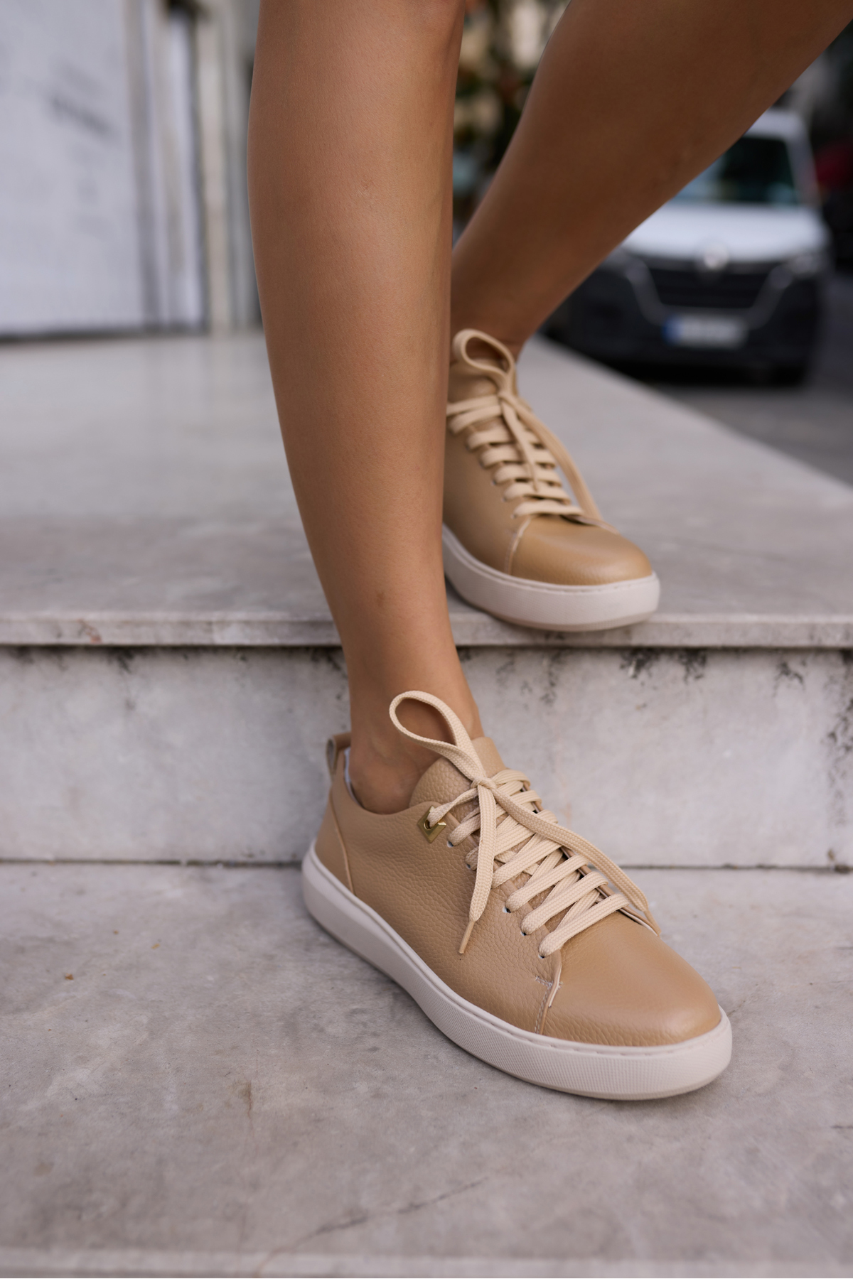 ARİANA KADIN NUDE GERCEK DERİ BAGCIKLI SNEAKER