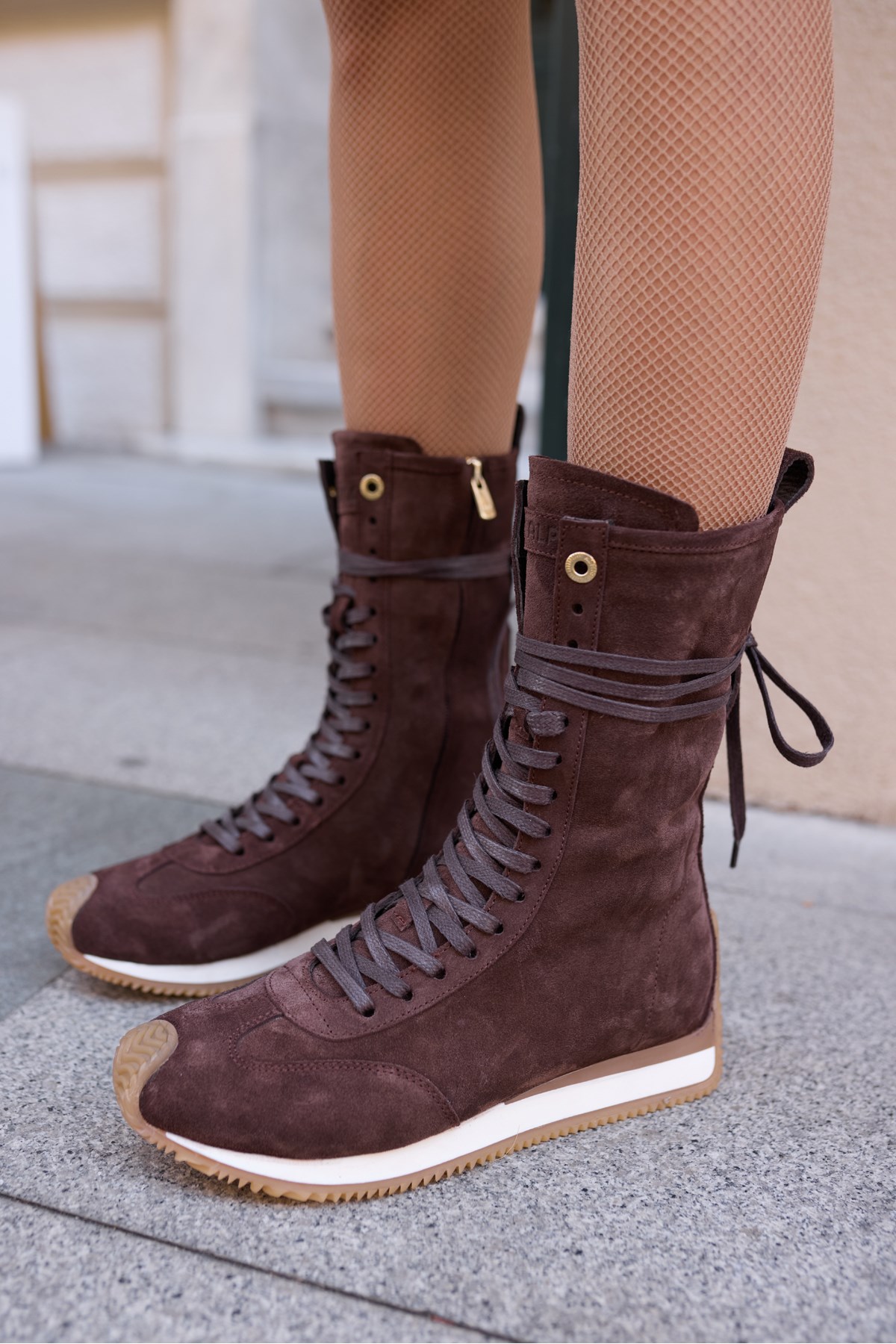 CARMİRA KADİN KAHVE GERCEK SUET BOKSOR SNEAKER BOT