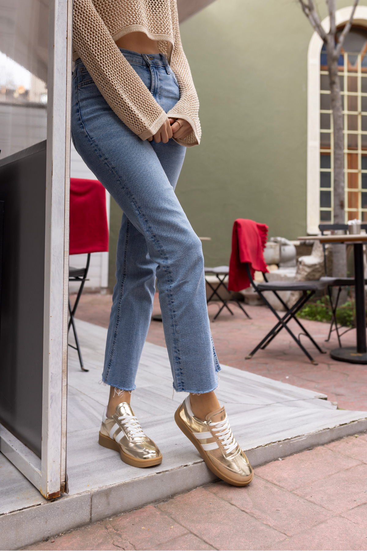BRUCE KADIN LEOAPAR BAGCIKLI SNEAKER