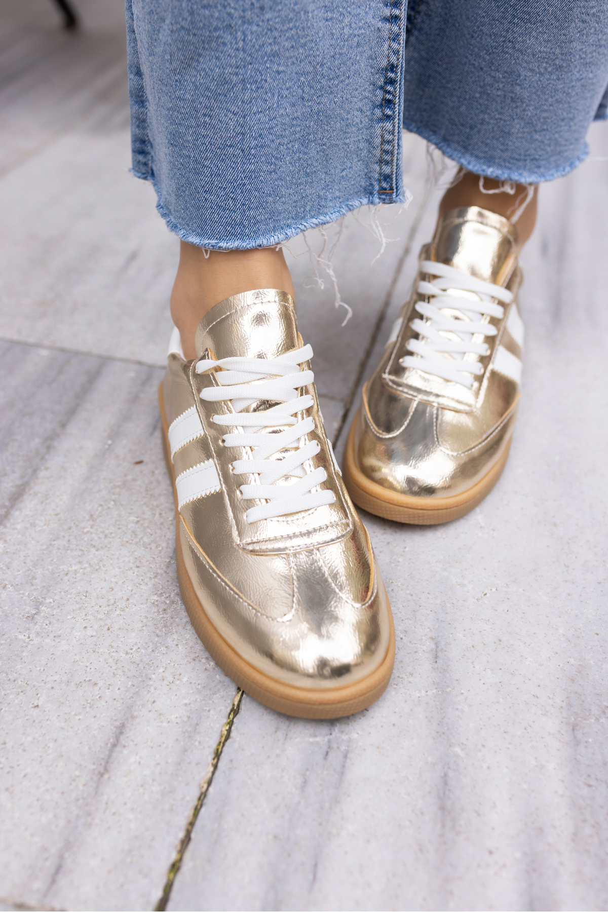 BRUCE KADIN LEOAPAR BAGCIKLI SNEAKER