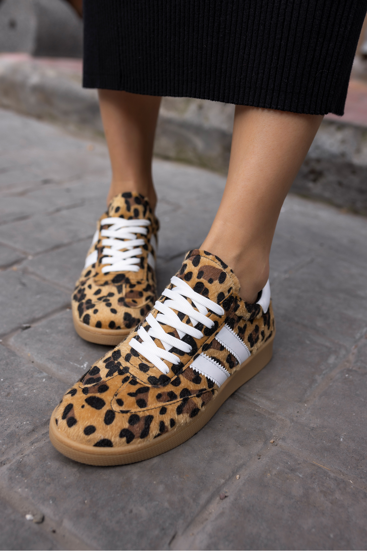 BRUCE KADIN LEOAPAR BAGCIKLI SNEAKER