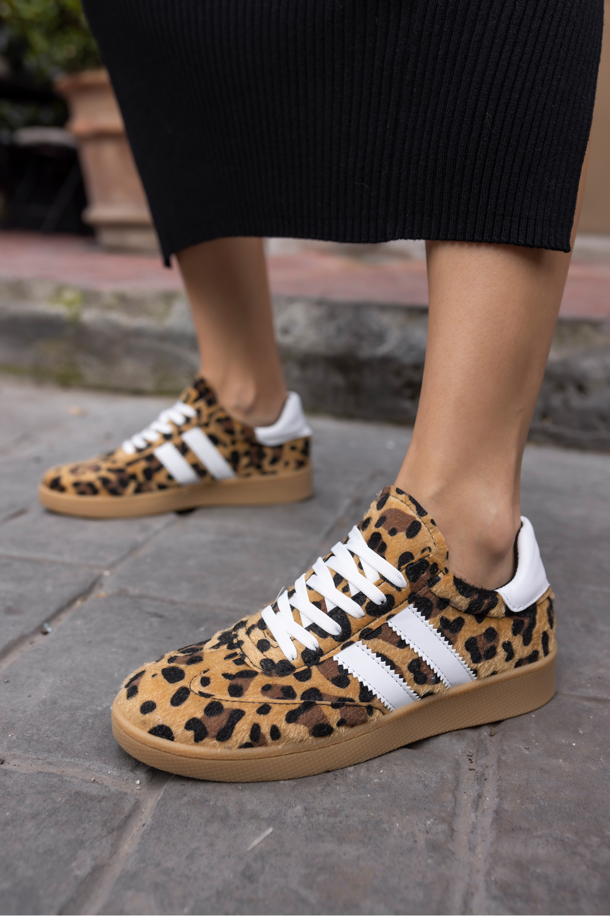 BRUCE KADIN LEOAPAR BAGCIKLI SNEAKER