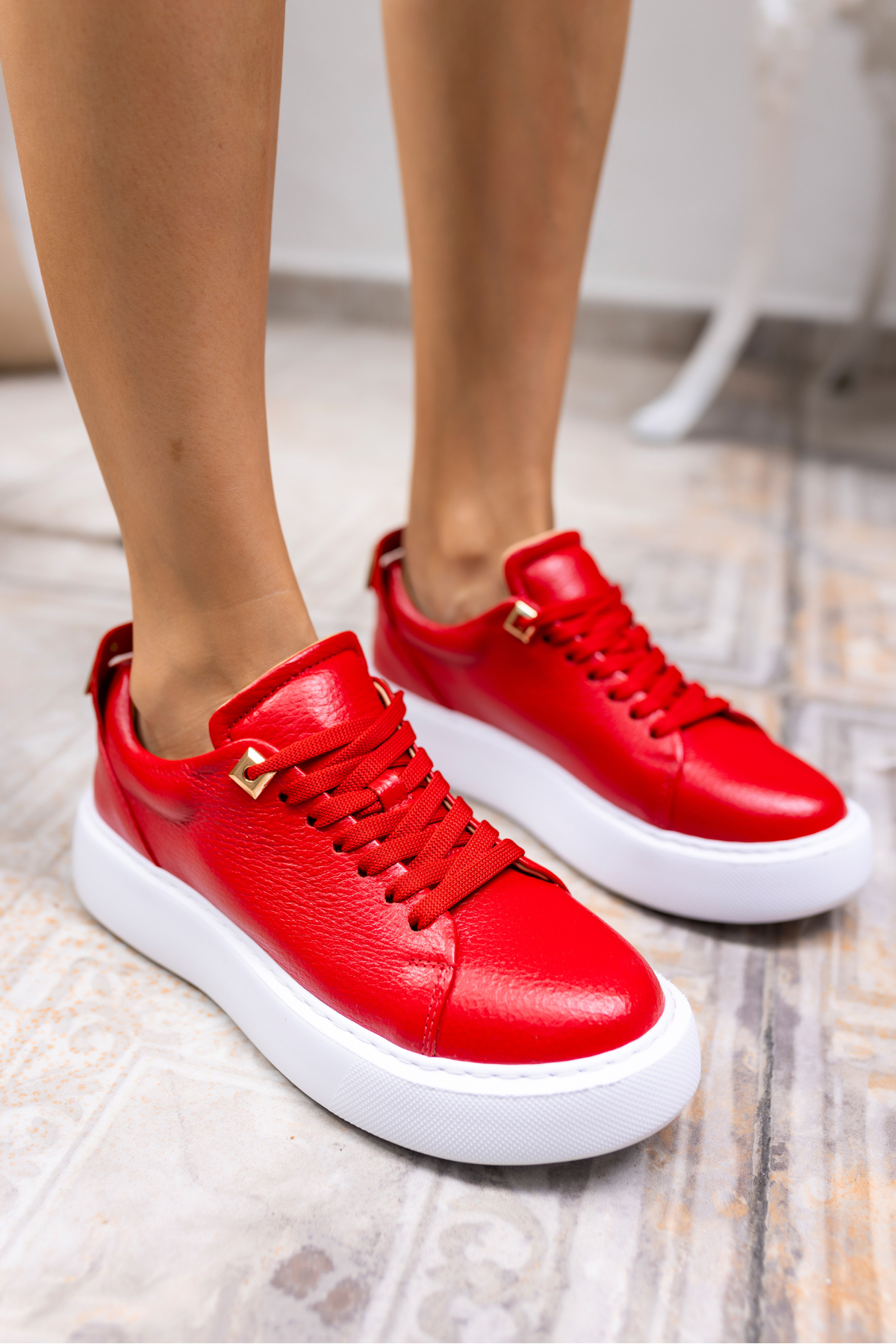 BUSCEMQ KADIN SİYAH GERCEK DERİ EVA TABAN SNEAKER