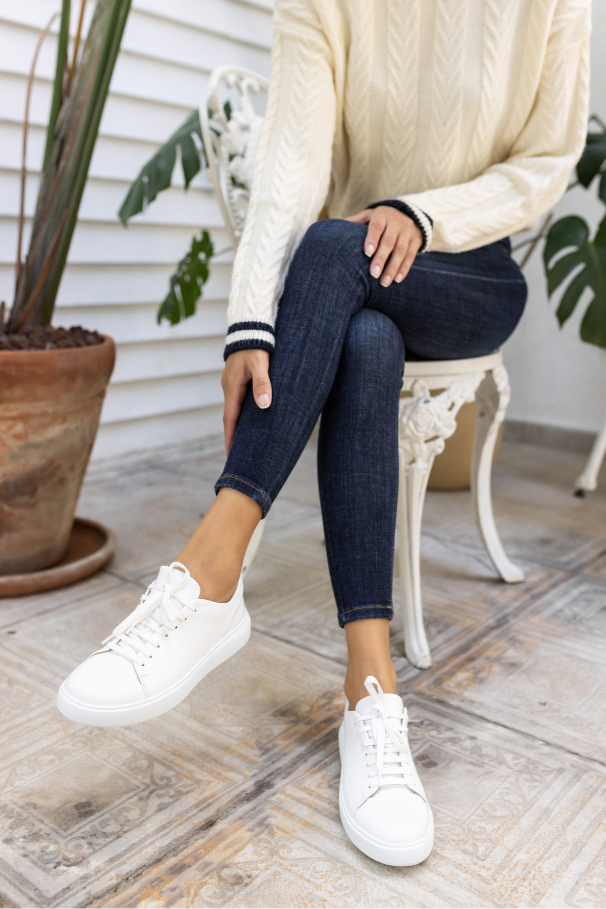 BLAİR KADIN SİYAH GERCEK DERİ SNEAKER