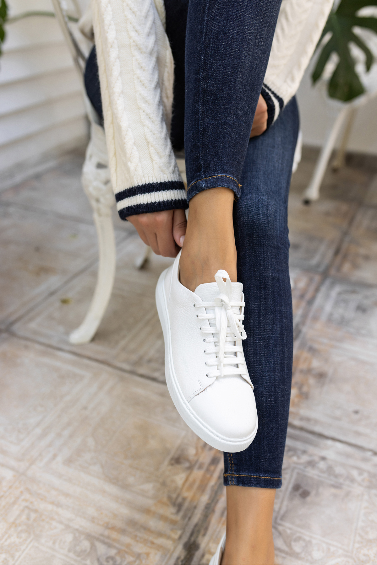 BLAİR KADIN SİYAH GERCEK DERİ SNEAKER