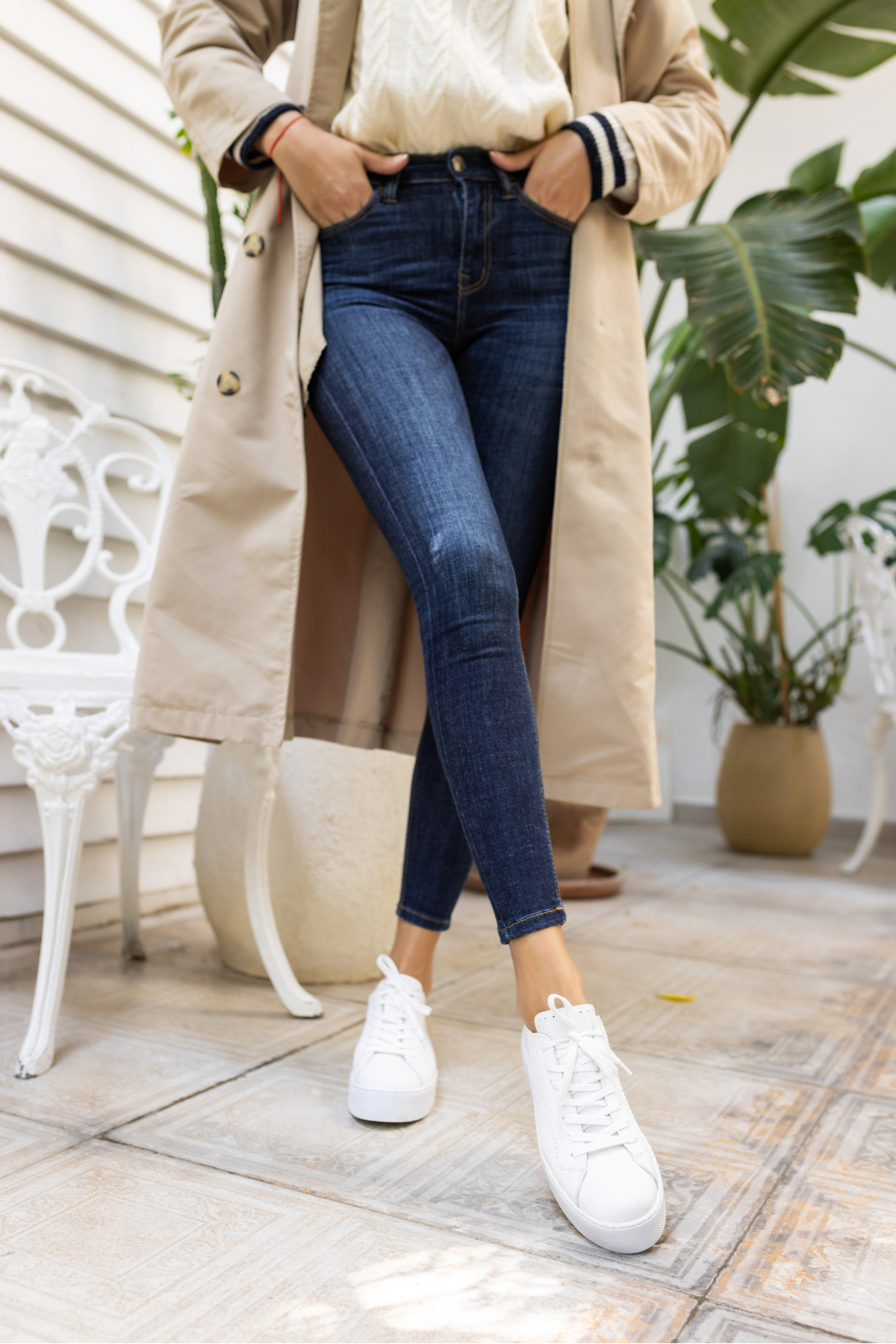 MİNELLİ KADİN BEYAZ GERCEK DERİ BAGCIKLI SNEAKER