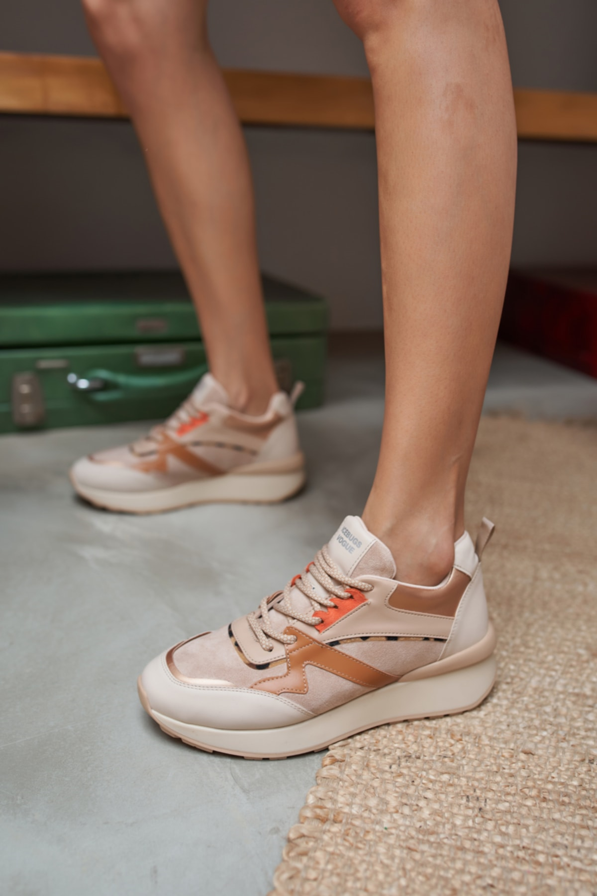 Damaris Kadın Nude Sneakers Ayakkabi