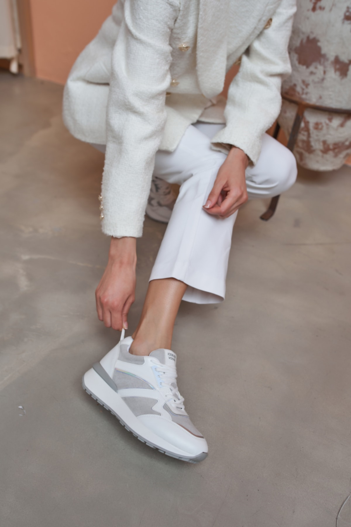 Damaris Kadın Nude Sneakers Ayakkabi