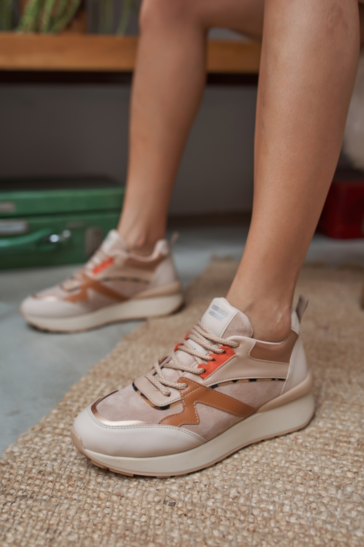 Damaris Kadın Nude Sneakers Ayakkabi