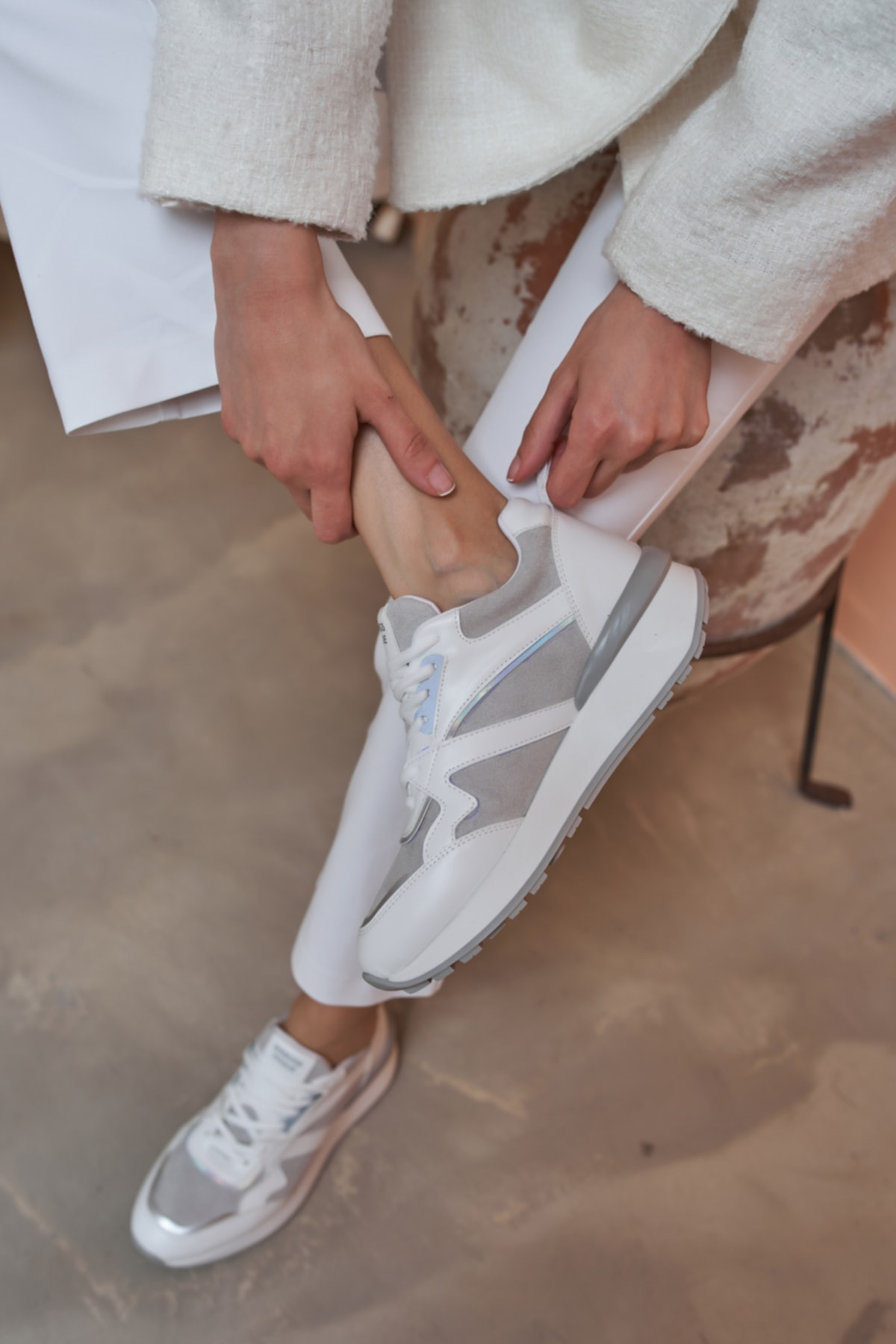 Damaris Kadın Nude Sneakers Ayakkabi