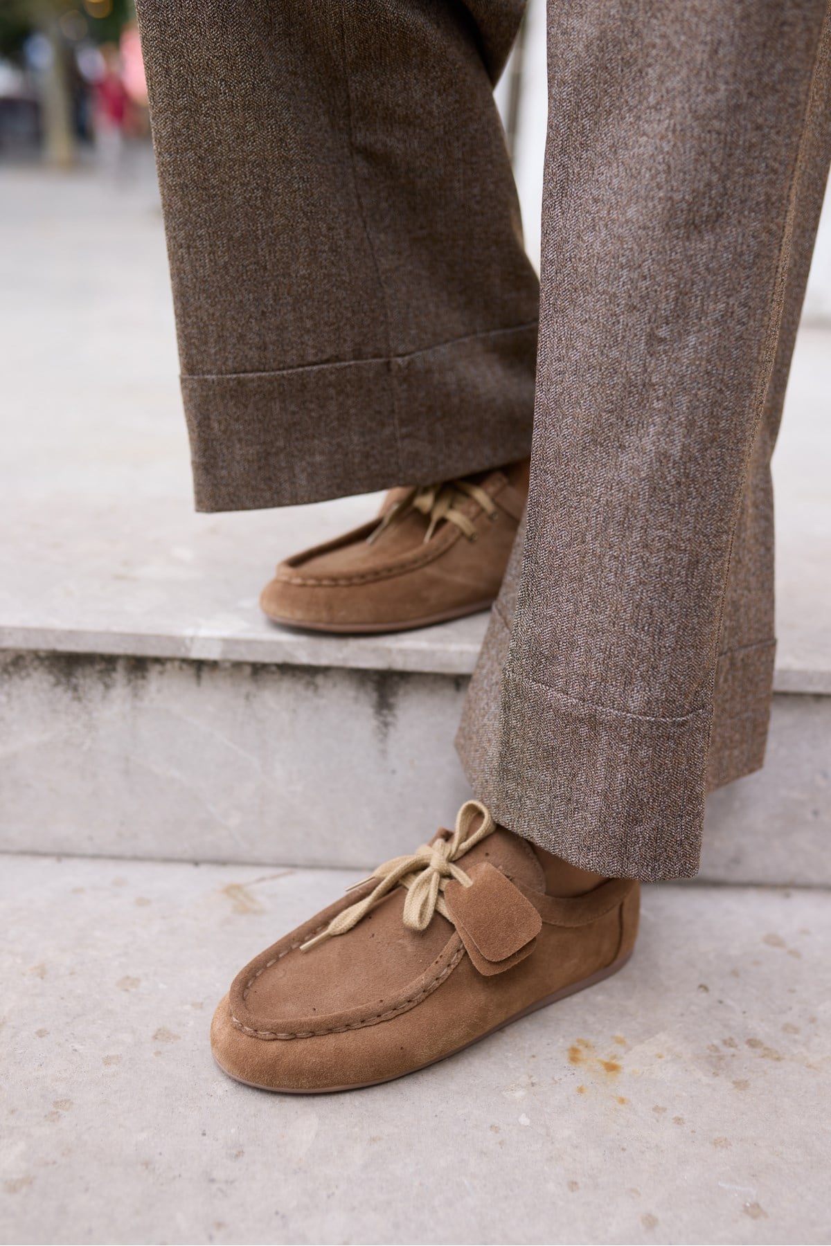 POET KADİN TABA TUTUN GERCEK SUET LOAFER AYAKKABİ