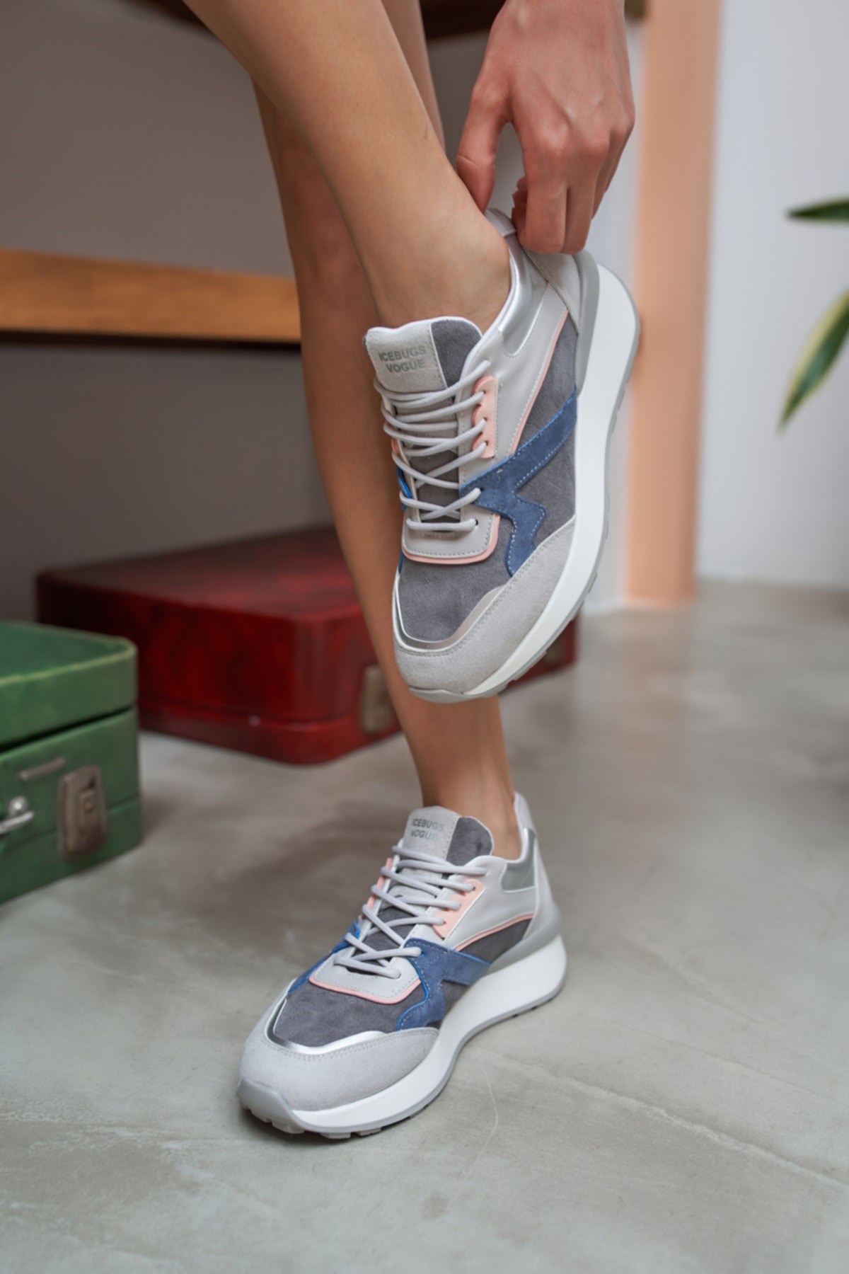 Damaris Kadın Gri Sneakers Ayakkabi