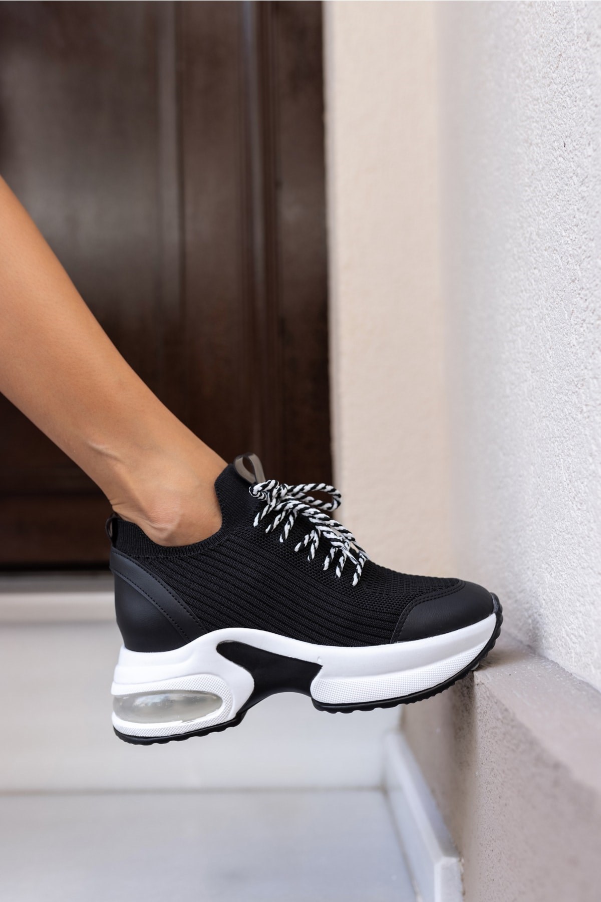 Wöber Kadin Siyah Gizlitopuk Sneakers