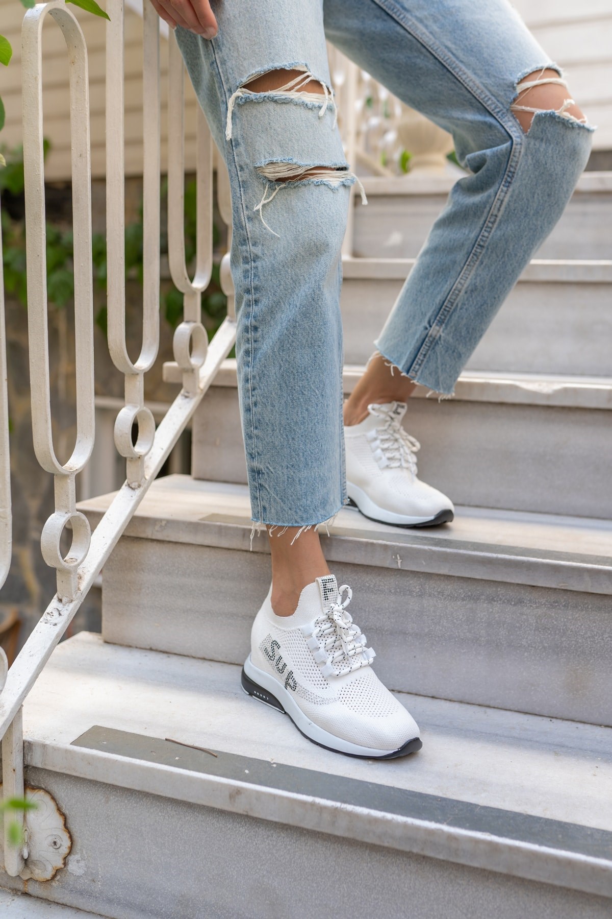 Lovisa Kadin Beyaz Trıko Sneaker