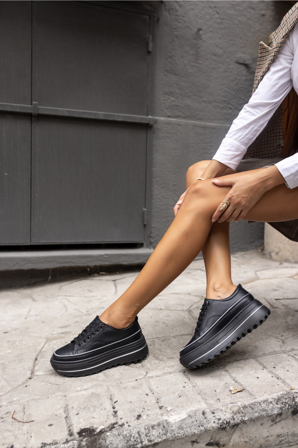 Lincoln Kadin Siyah Sneaker