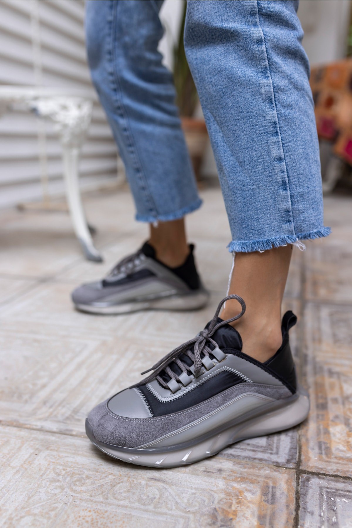 Marla Kadın Siyah Gri Airtaban Sneaker