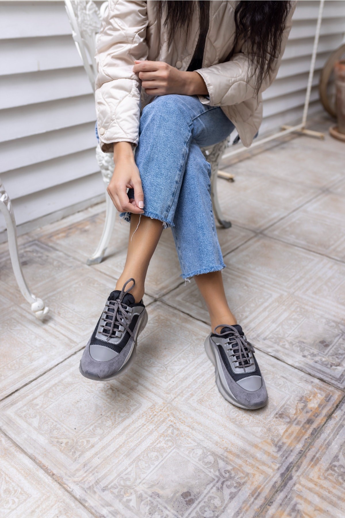 Marla Kadın Siyah Gri Airtaban Sneaker