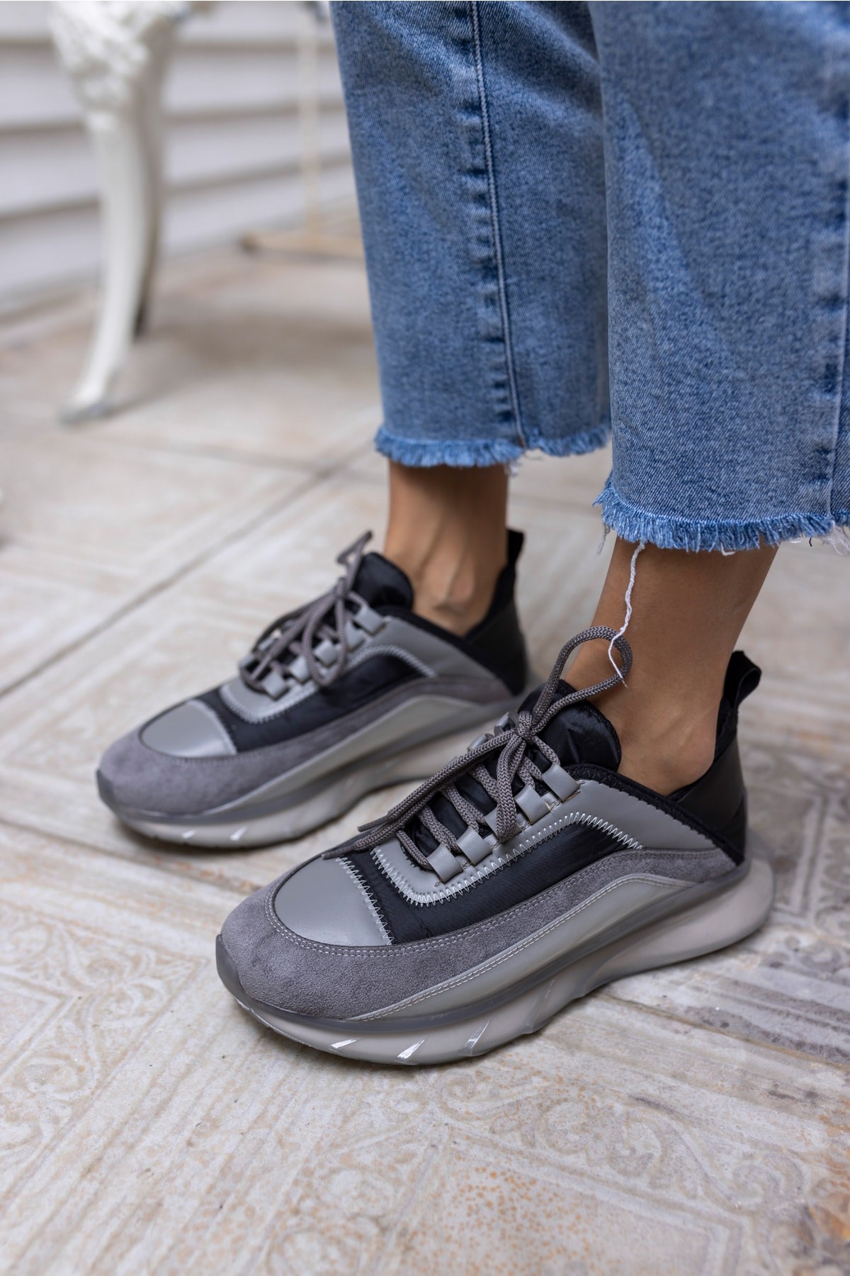 Marla Kadın Siyah Gri Airtaban Sneaker