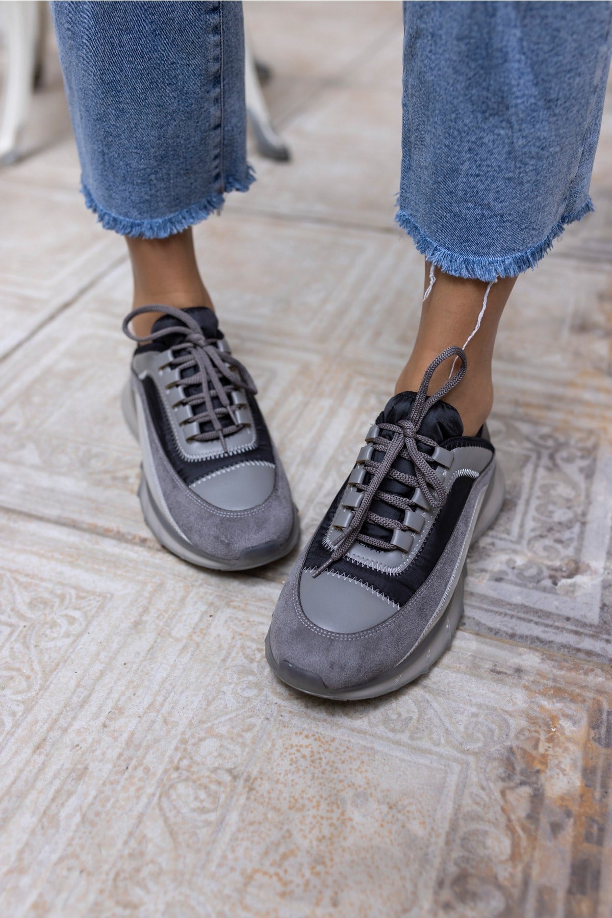 Marla Kadın Siyah Gri Airtaban Sneaker
