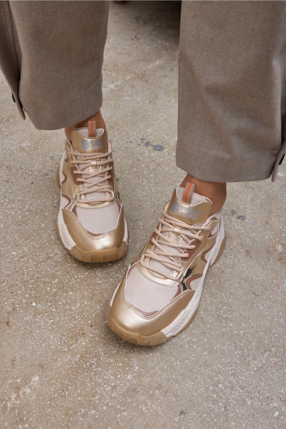 Nina Kadın Dore Altın Multi Sneaker