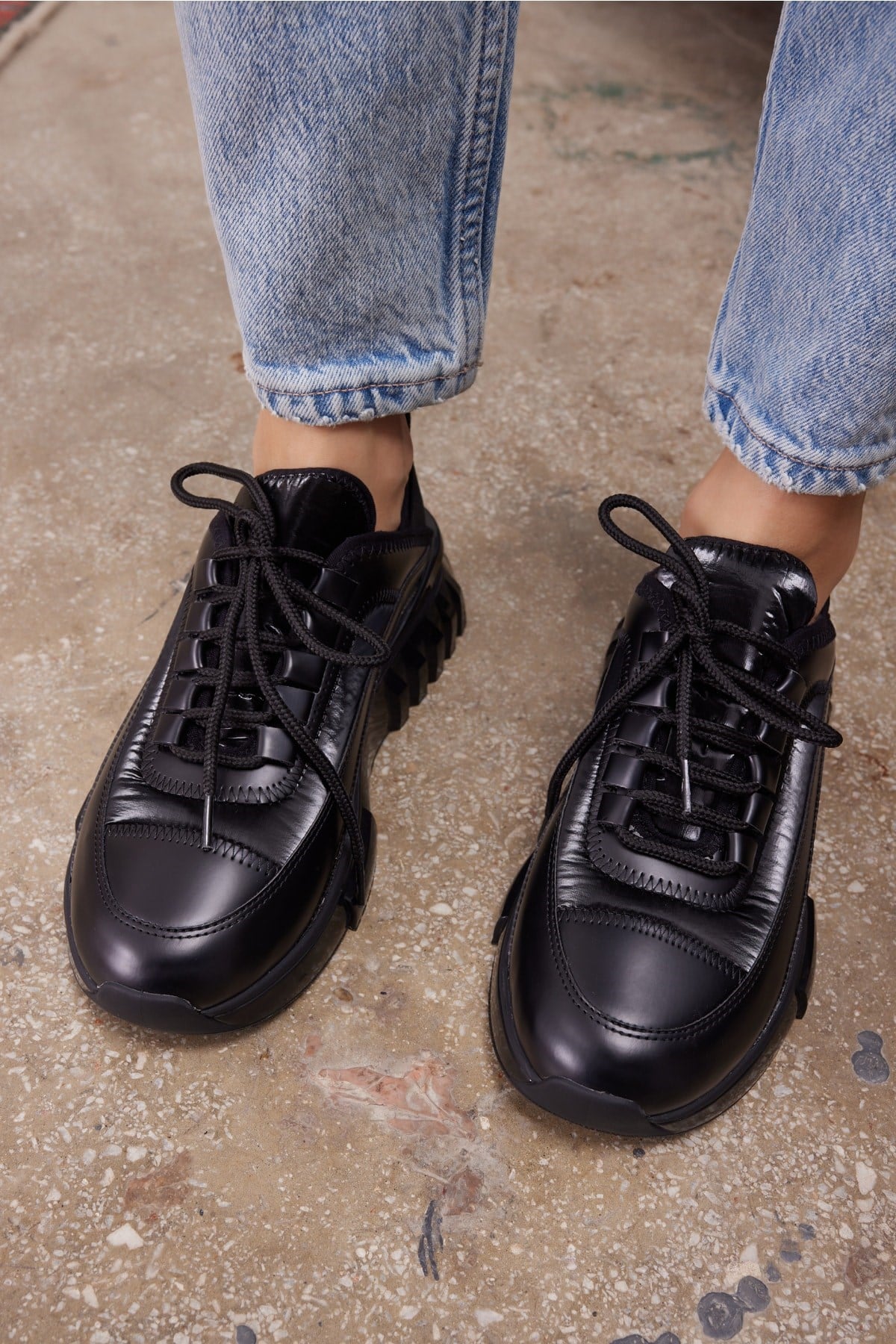 Cayla Kadin Siyah Özel Airtaban Sneaker