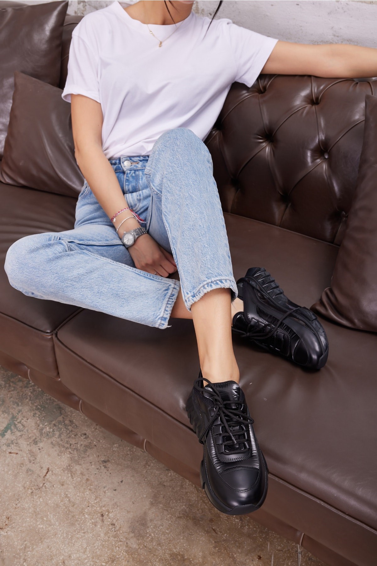 Cayla Kadin Siyah Özel Airtaban Sneaker