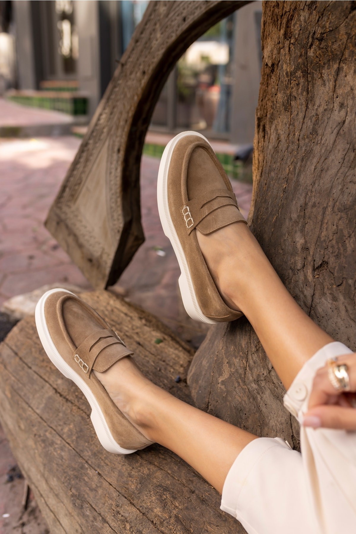 Dream Kadın Desert Taba Eva Taban Loafer Ayakkabi