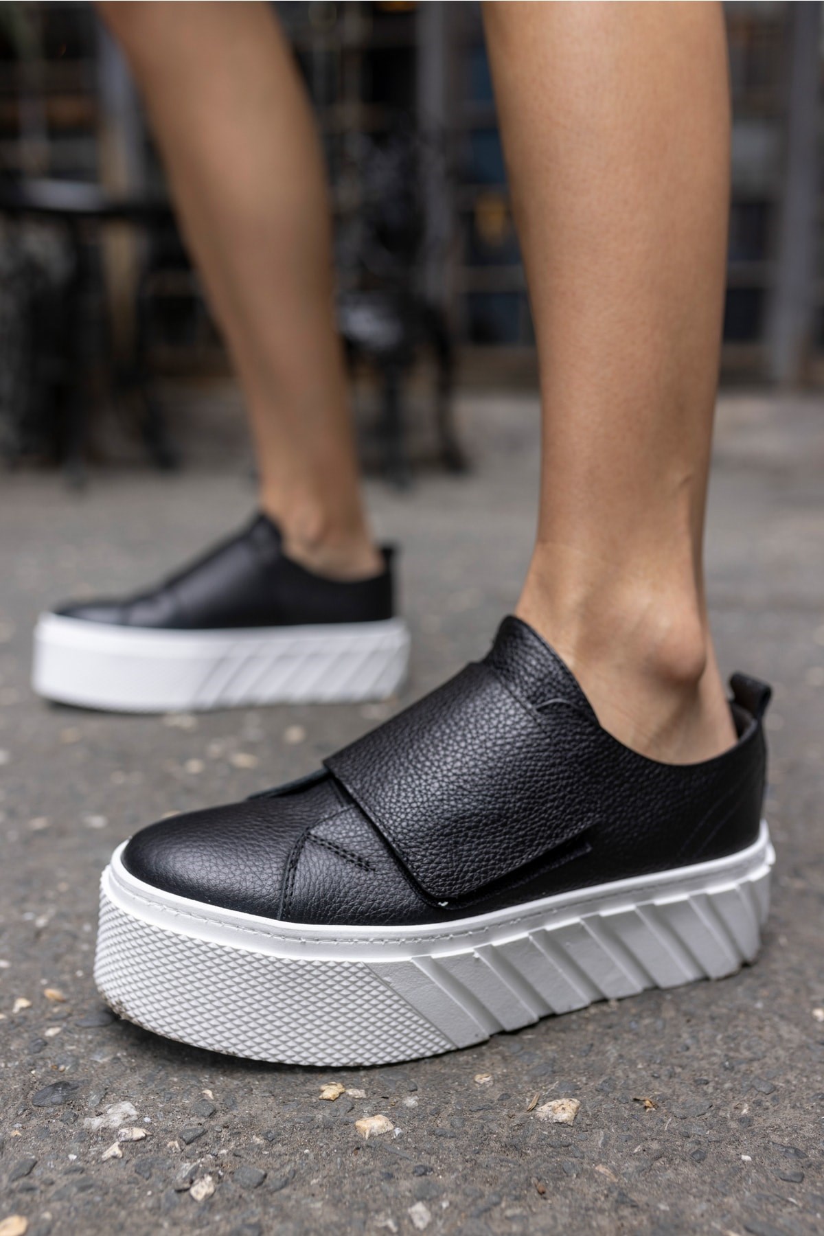 Carrola Kadin Siyah Gercek Deri Sneaker