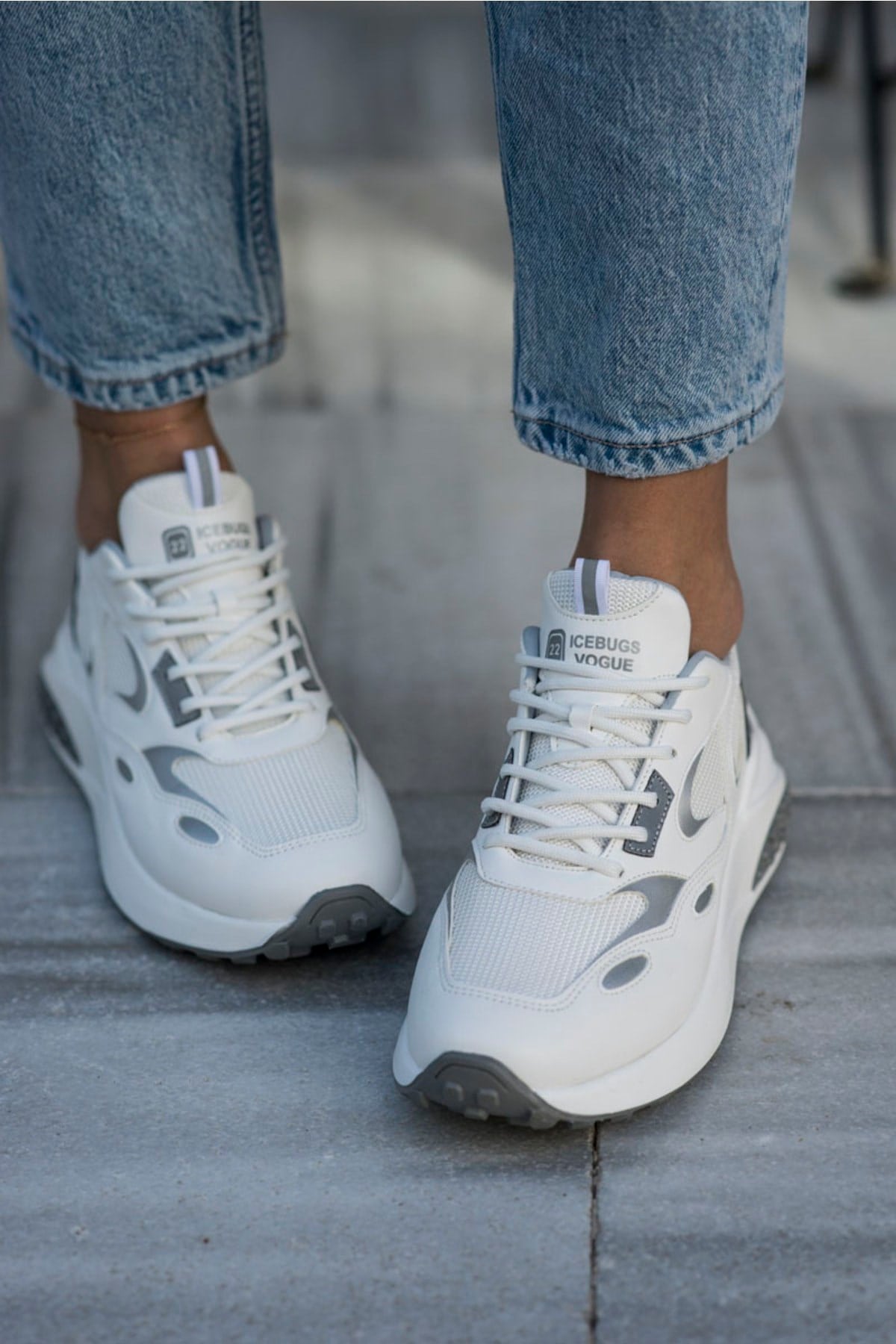 David Kadin Beyaz Garnili Sneaker