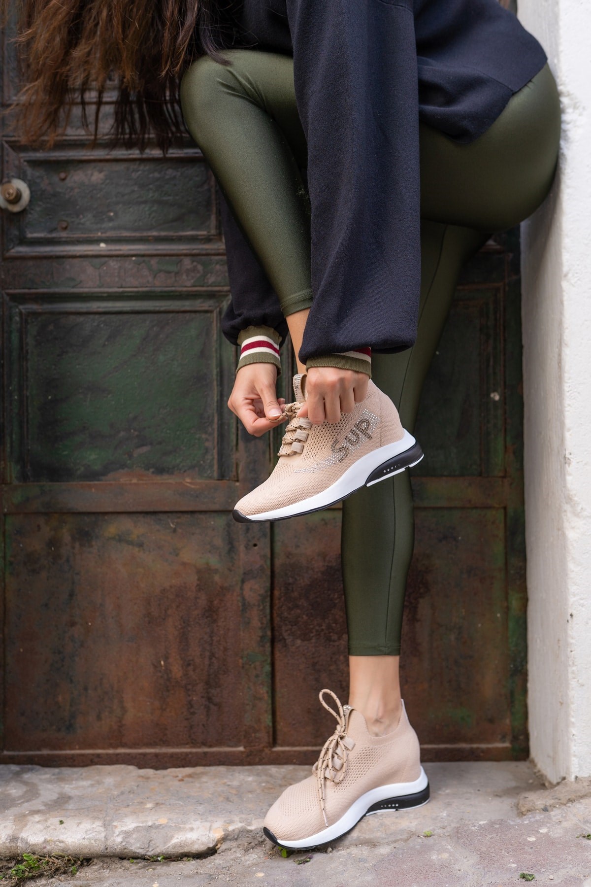 Lovisa Kadin Nude Trıko Sneakers
