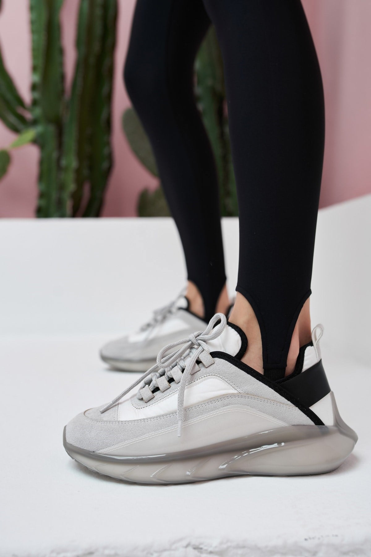 Marla Kadın Gri Suet Airtaban Detay Sneakers