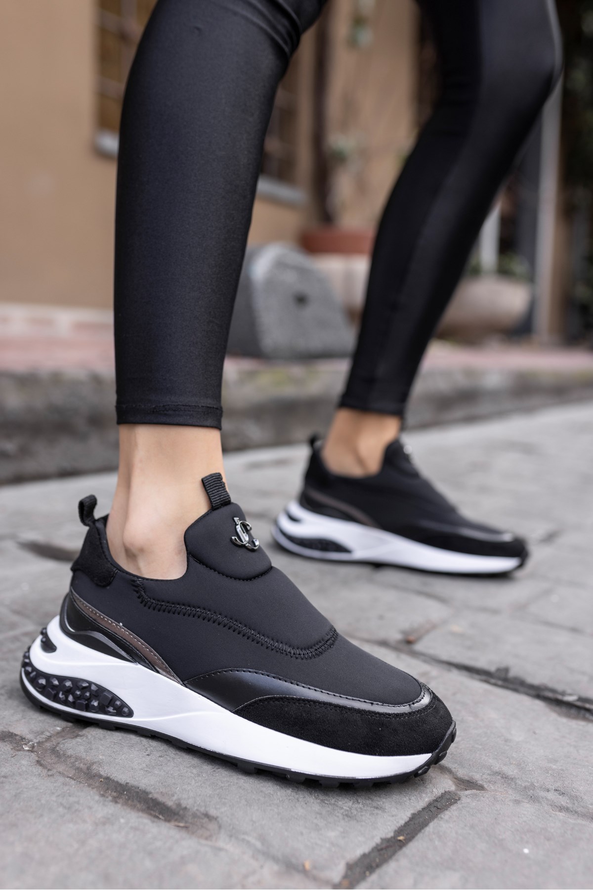 JEREMA KADIN SİYAH SCUBA KUMAŞ SNEAKER