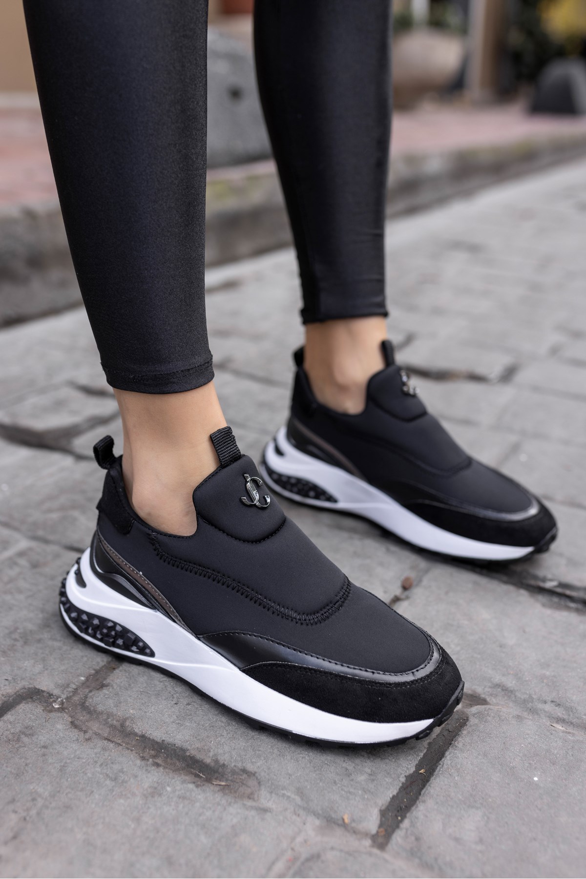 JEREMA KADIN SİYAH SCUBA KUMAŞ SNEAKER