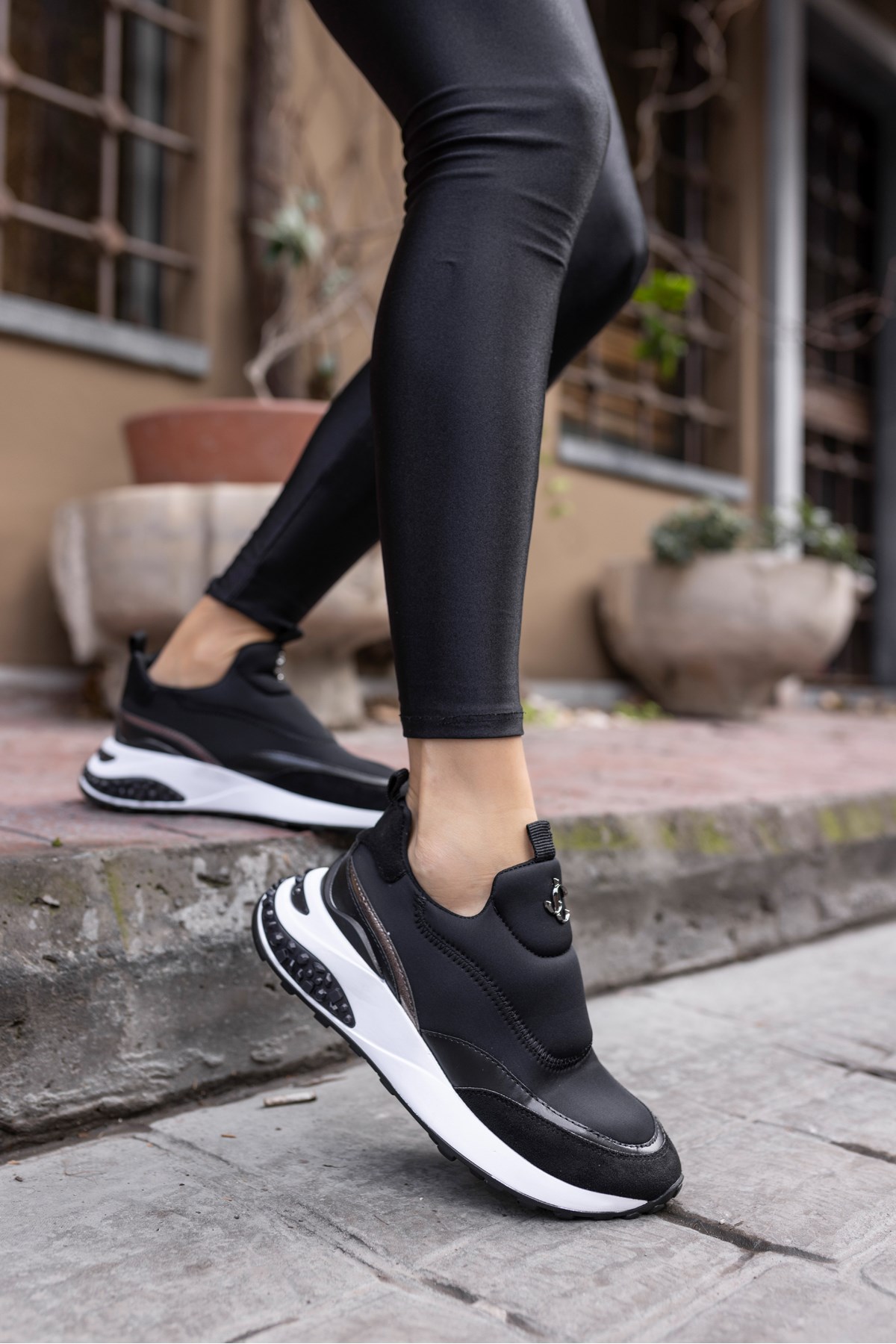 JEREMA KADIN SİYAH SCUBA KUMAŞ SNEAKER