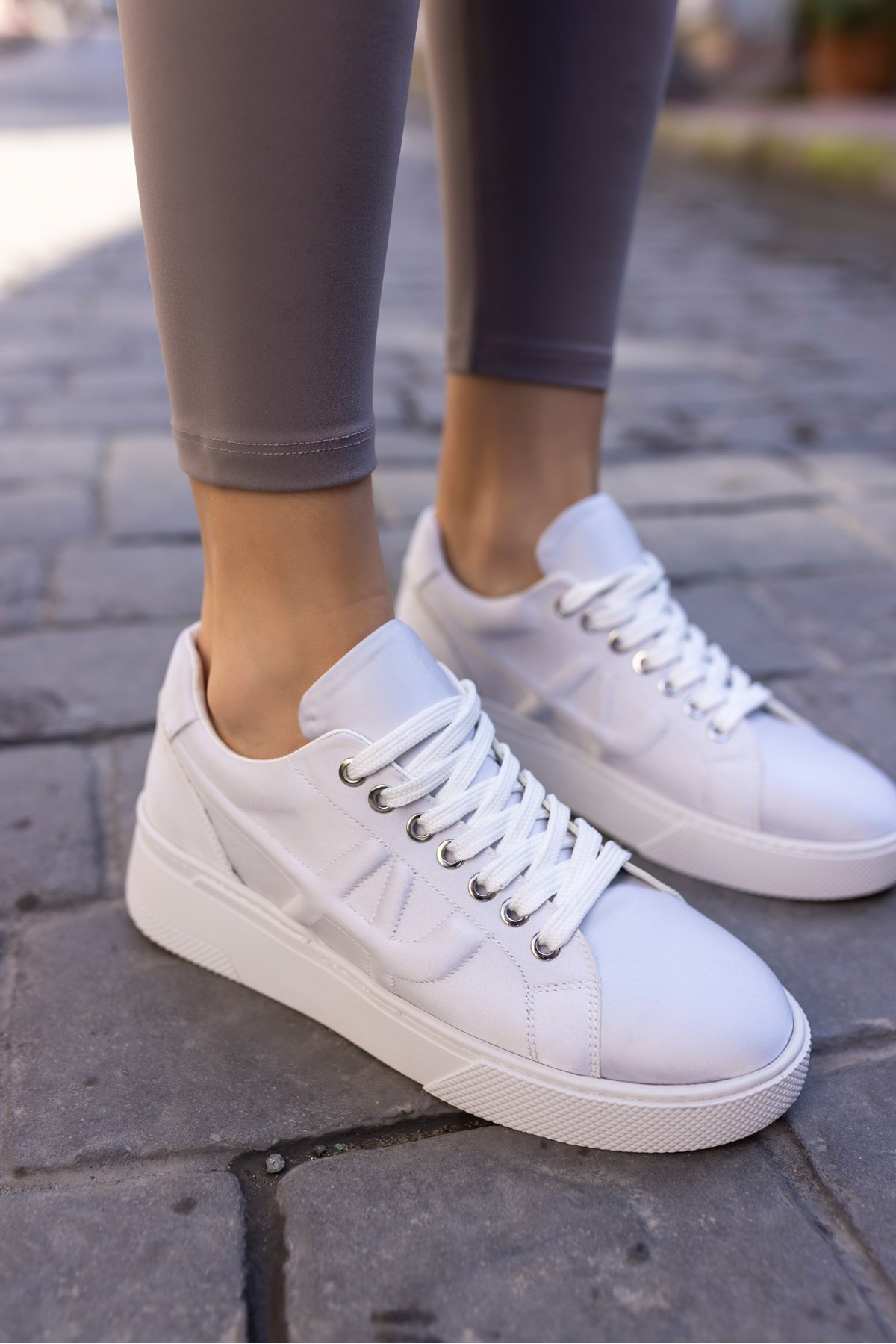 JACİB KADIN GUMUS SATEN SNEAKER
