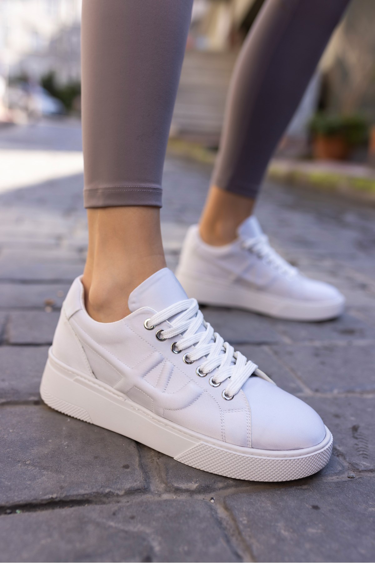 JACİB KADIN GUMUS SATEN SNEAKER