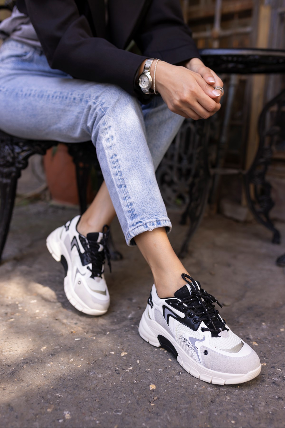 DESİRE KADİN BEYAZ BAGCIKLI SNEAKER