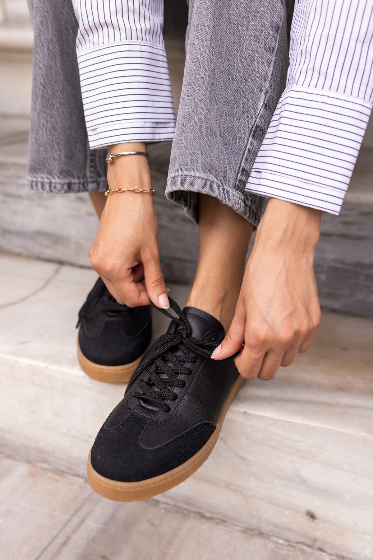 BROKS KADİN SİYAH SAMBA DETAY SNEAKERS