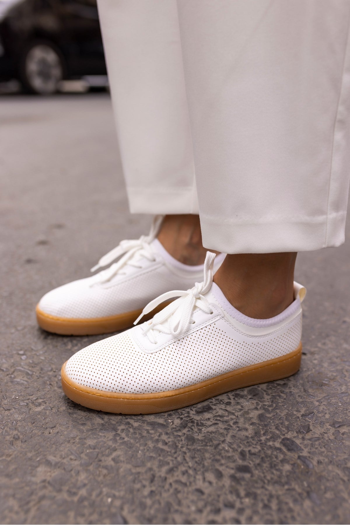 HALLA KADIN BEYAZ ZİMBA DETAY SNEAKER