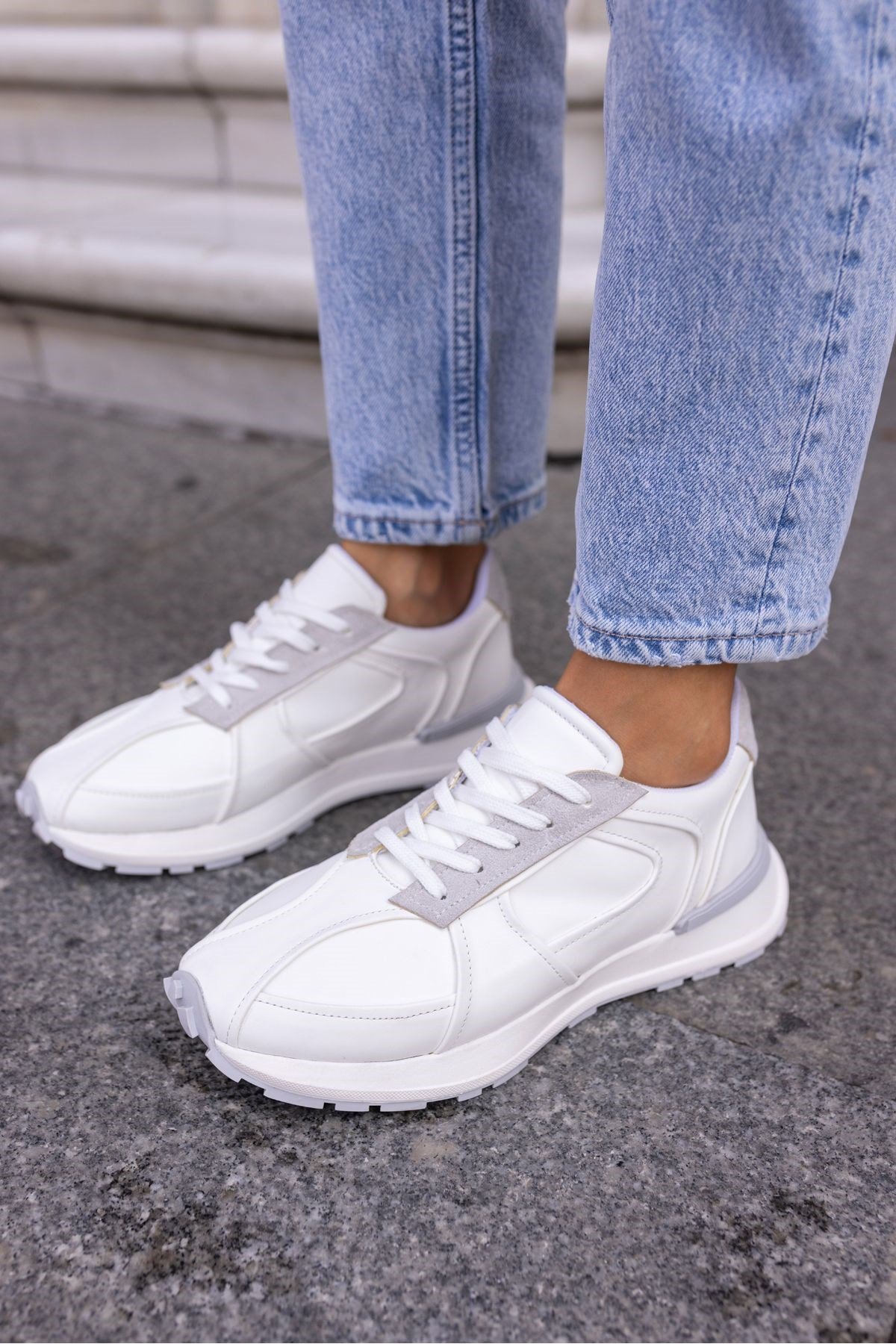 NUNA KADIN BEYAZ BAGCIKLI SNEAKER