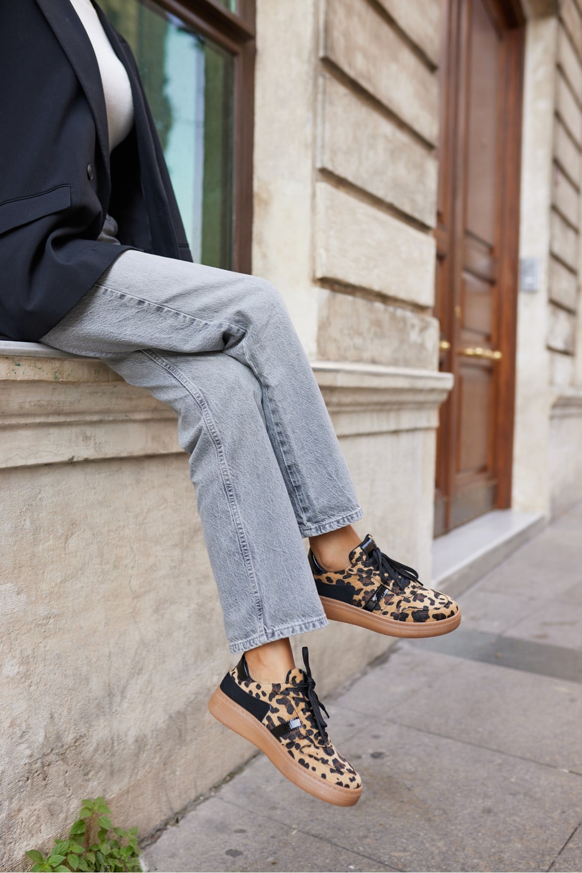 FAERO KADIN LEOPAR DETAYL SNEAKER
