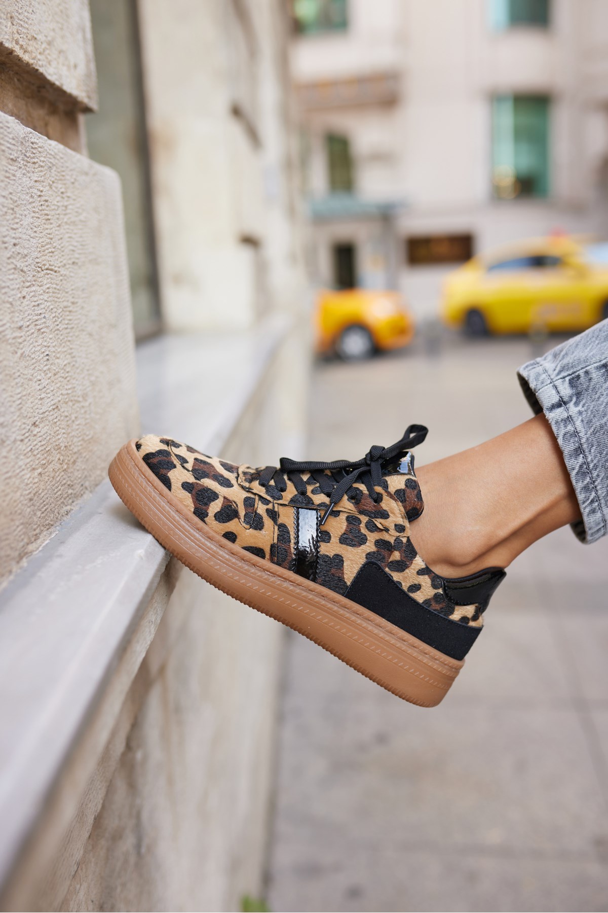 FAERO KADIN LEOPAR DETAYL SNEAKER