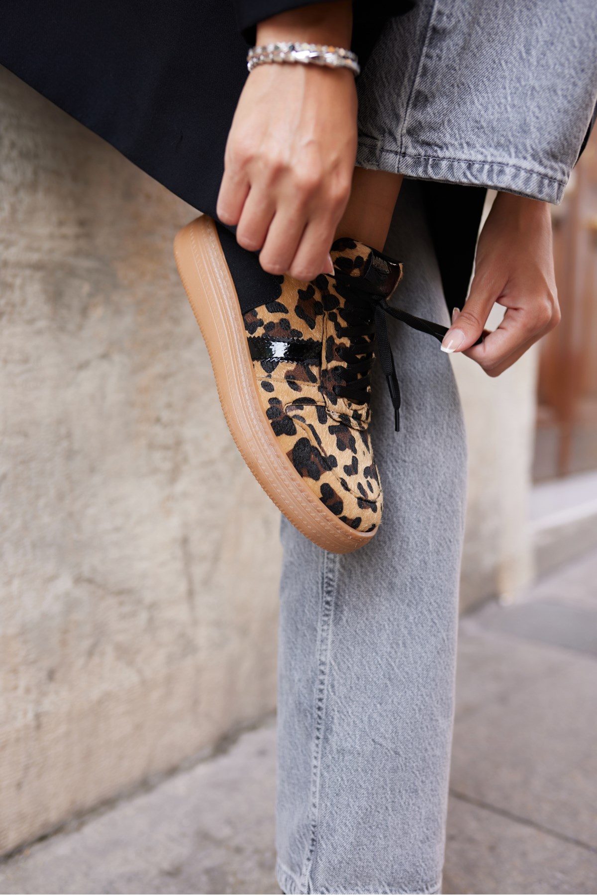 FAERO KADIN LEOPAR DETAYL SNEAKER