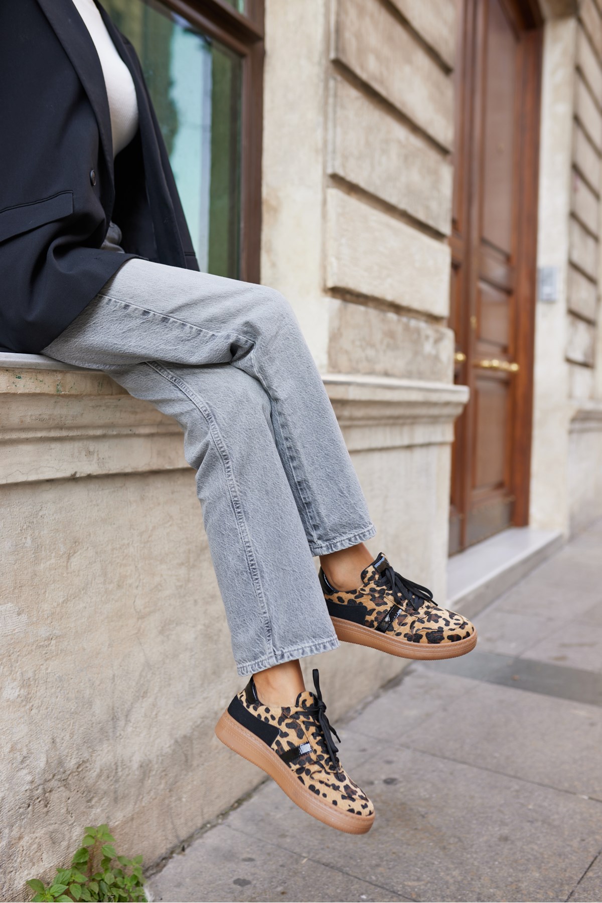FAERO KADIN LEOPAR DETAYL SNEAKER