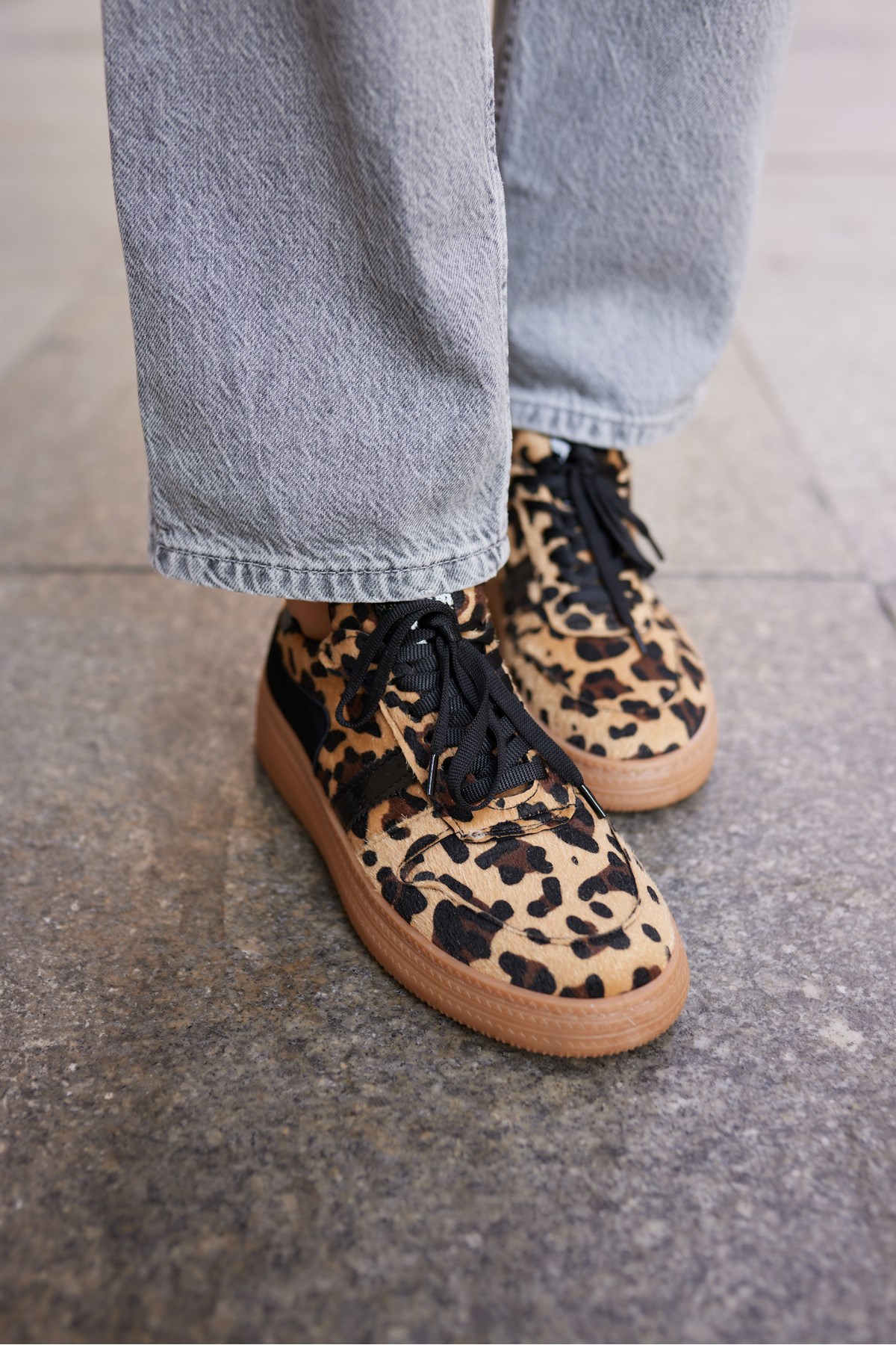 FAERO KADIN LEOPAR DETAYL SNEAKER