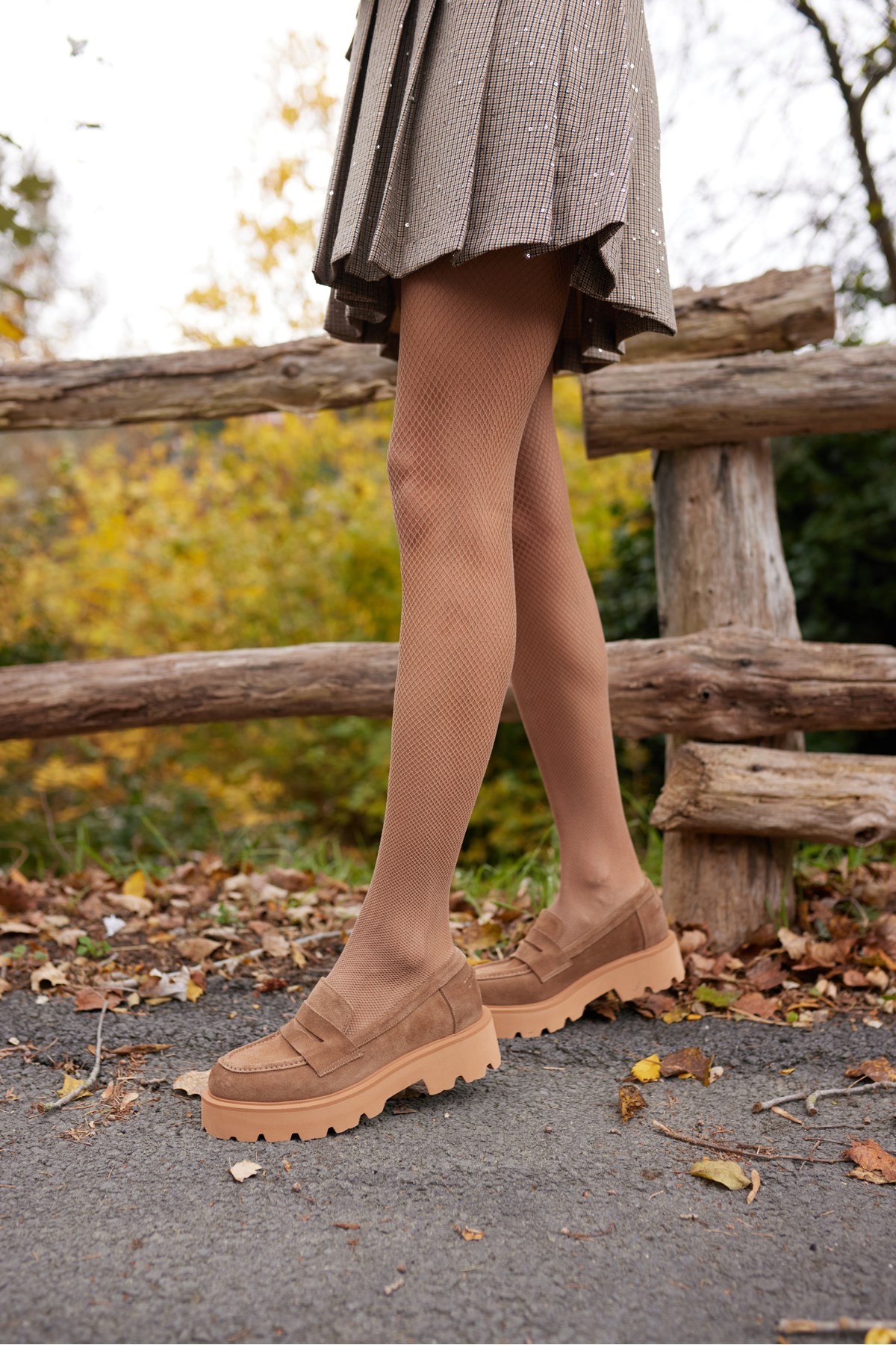 ALBERTO KADIN NUDE GERCEK SUET LOAFER AYAKKABİ