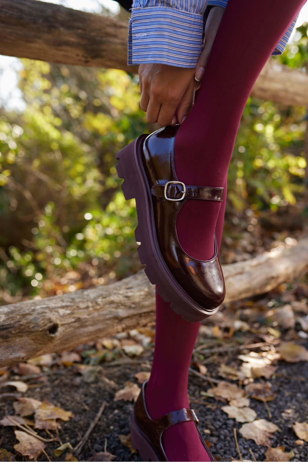 MERLO KADIN BORDO RUGAN DERİ LOAFER AYAKKABİ