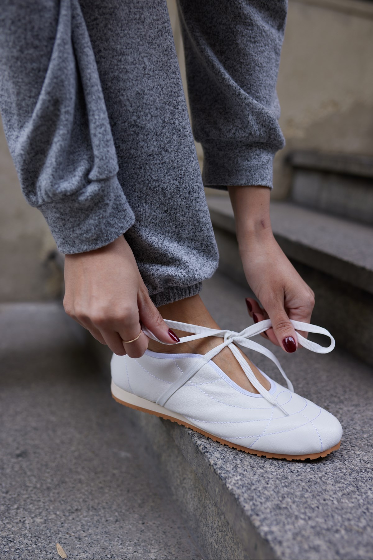 NAMES KADIN BEYAZ BAGCIK DETAY SNEAKER